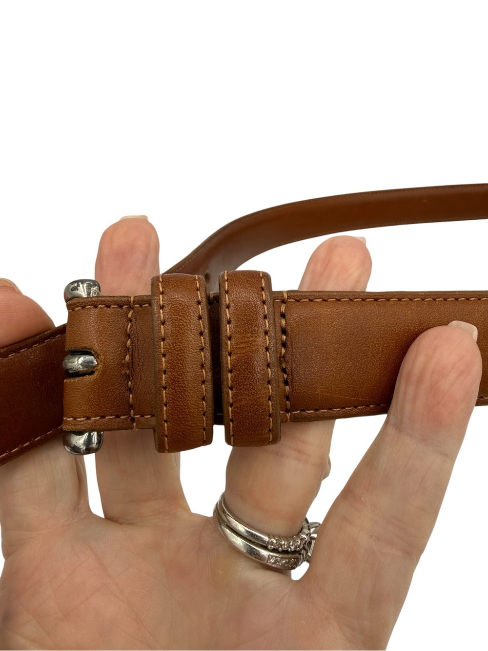 Coach English Bridle Leather Belt British Tan 36 - Picture 7 of 16